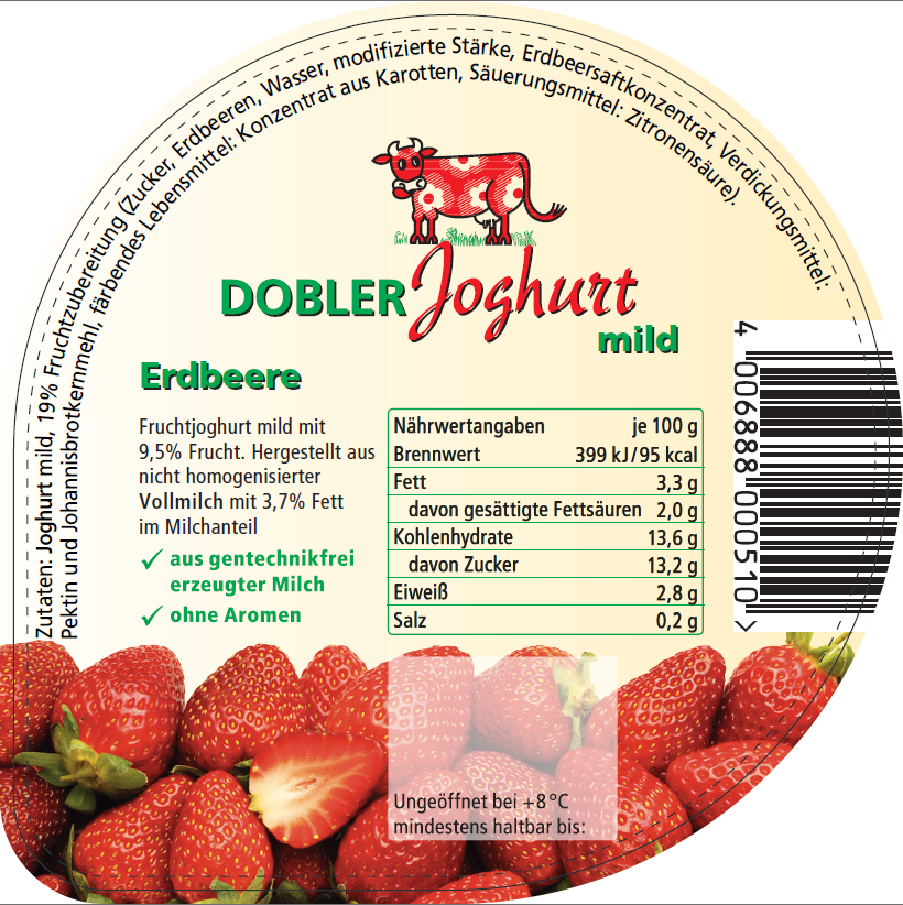 Fruchtjoghurt (250g) – Erdbeere